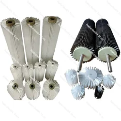 Industrial brush roller, drum brush, small nylon wire brush, dust removal, hollow brush wheel, circular cylindrical brush