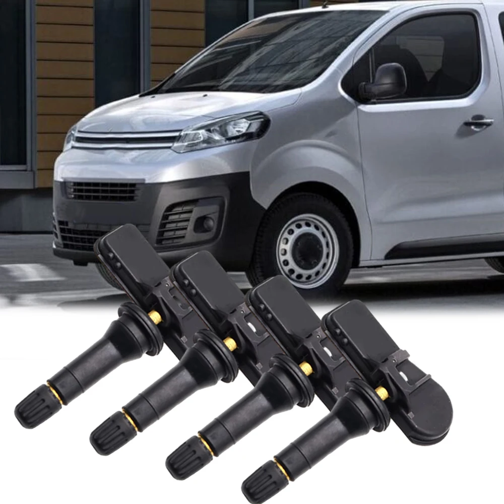 4pcs Tire Pressure Monitoring Sensors for Toyota Proace 2016/06-2018/06 TPMS Tire Pressure Sensor ABS 9808859080 9811764480