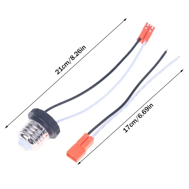 لأضواء السقف Led النازل سهلة التركيب E26 محول مأخذ التوصيل قاعدة متوسطة الذكور المسمار في ضوء لمبة المقبس ضفيرة #5