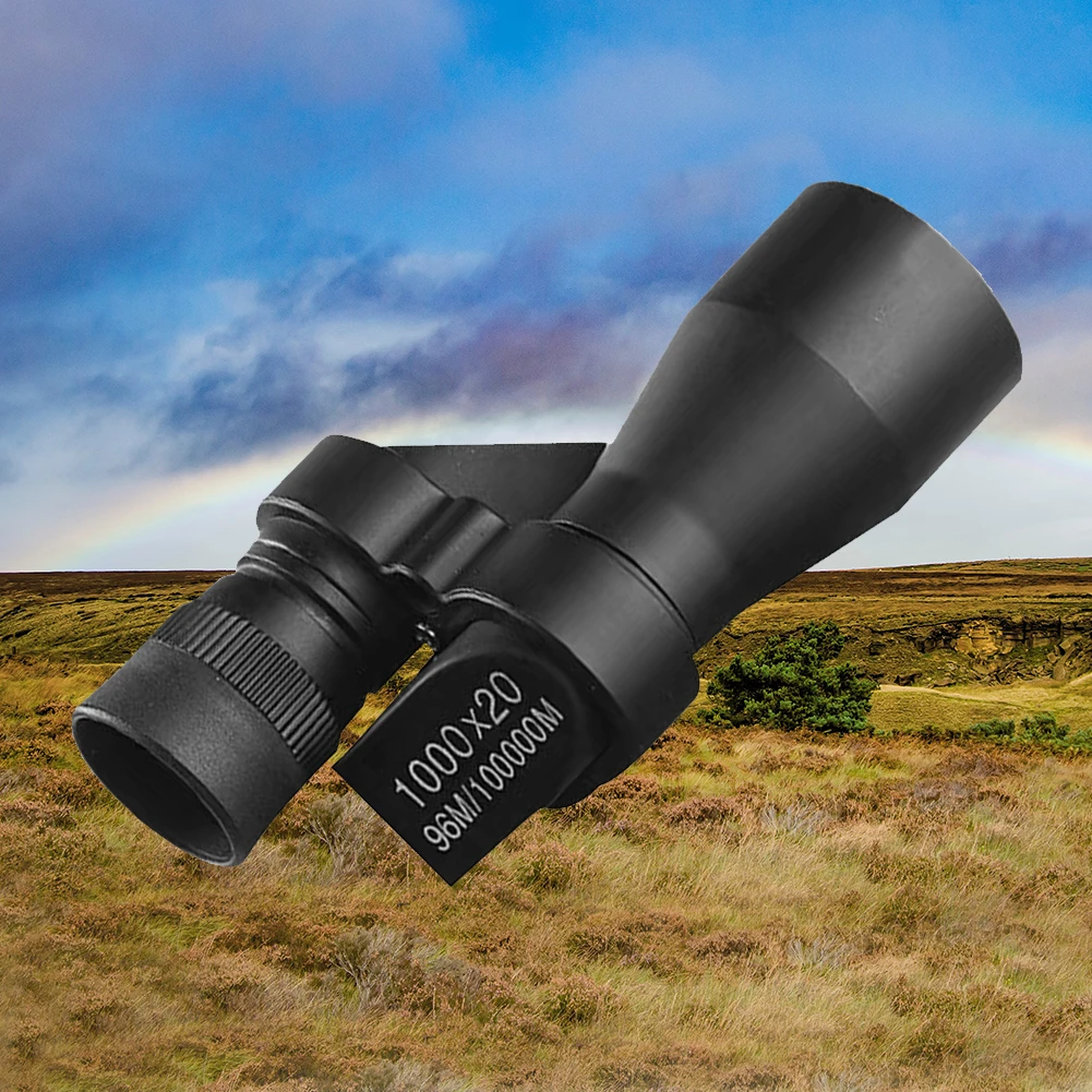 Imagem -02 - Telescópio Portátil hd ao ar Livre com Pano de Limpeza hd Monocular à Prova de Choque Leve 1000x20 Atividades ao ar Livre