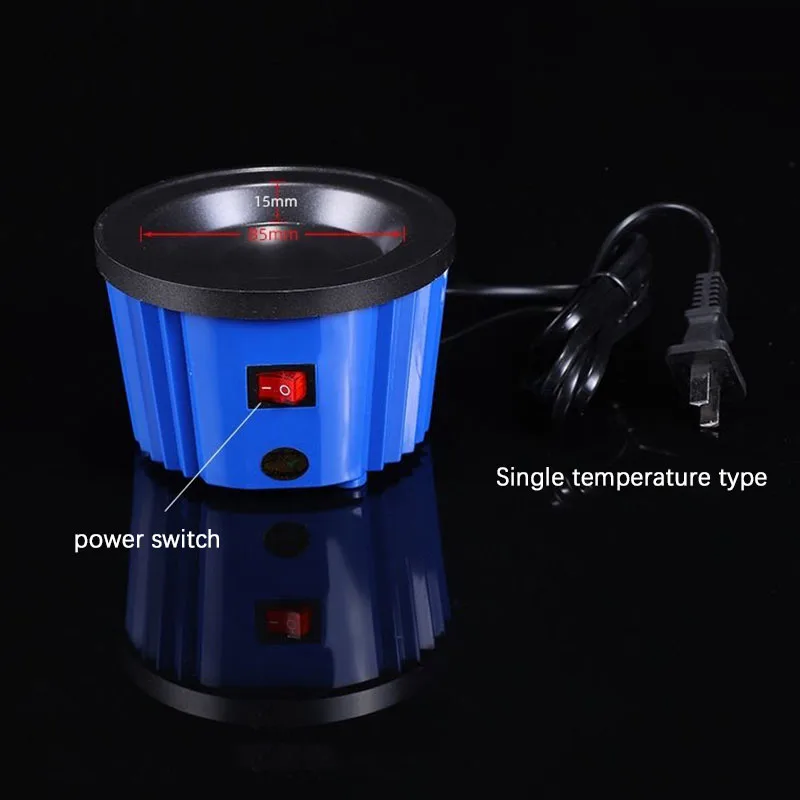 Manual PTC Hot Melt Melting Furnace 100W Switch Temperature Control Glue Pot For Wax Heating Work