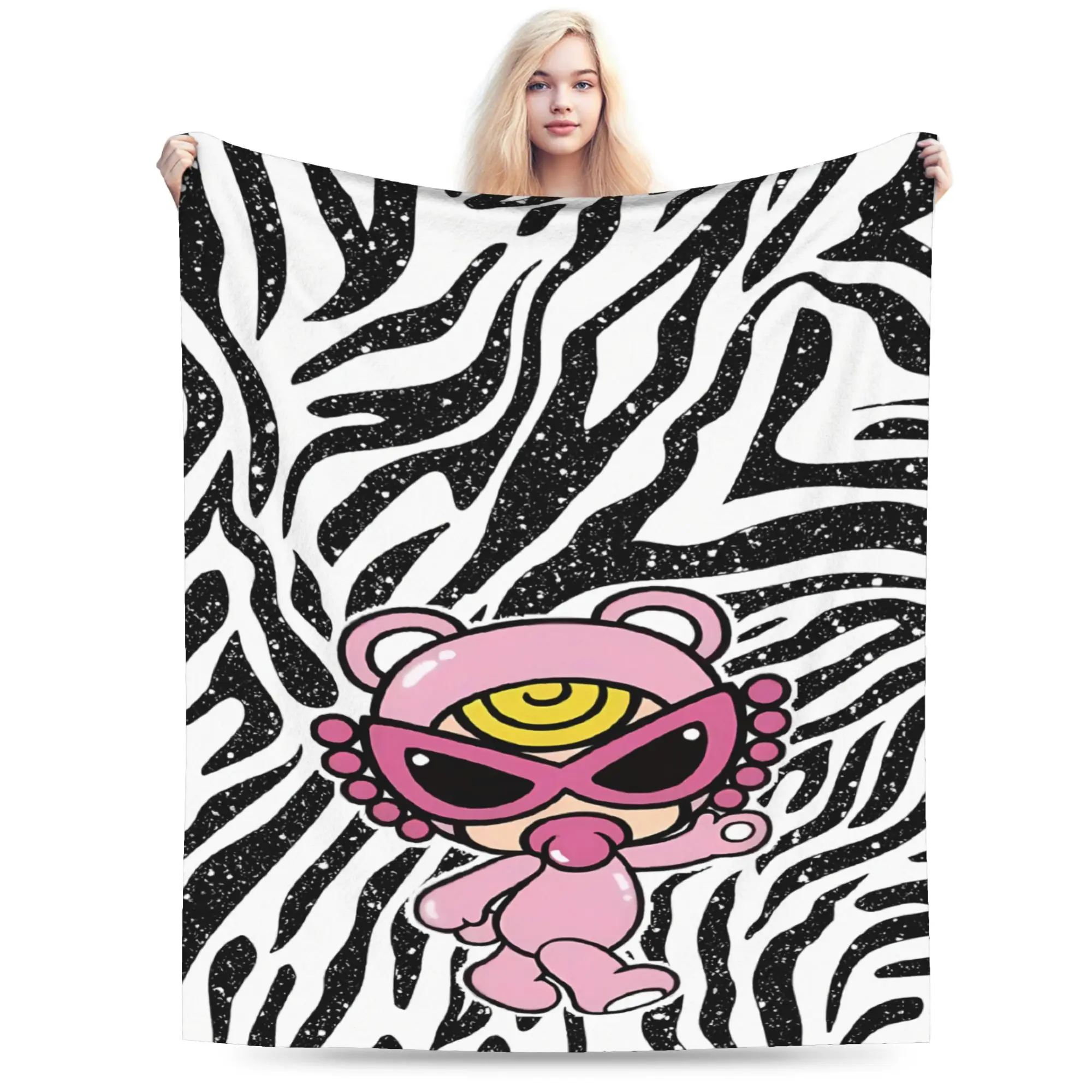H-Hysteric-s M-Mini Flannel Blanket Winter  Super Soft Throw Blanket for Boy Girl Couch Bed Fluffy Bedspread Sofa Bed Cover