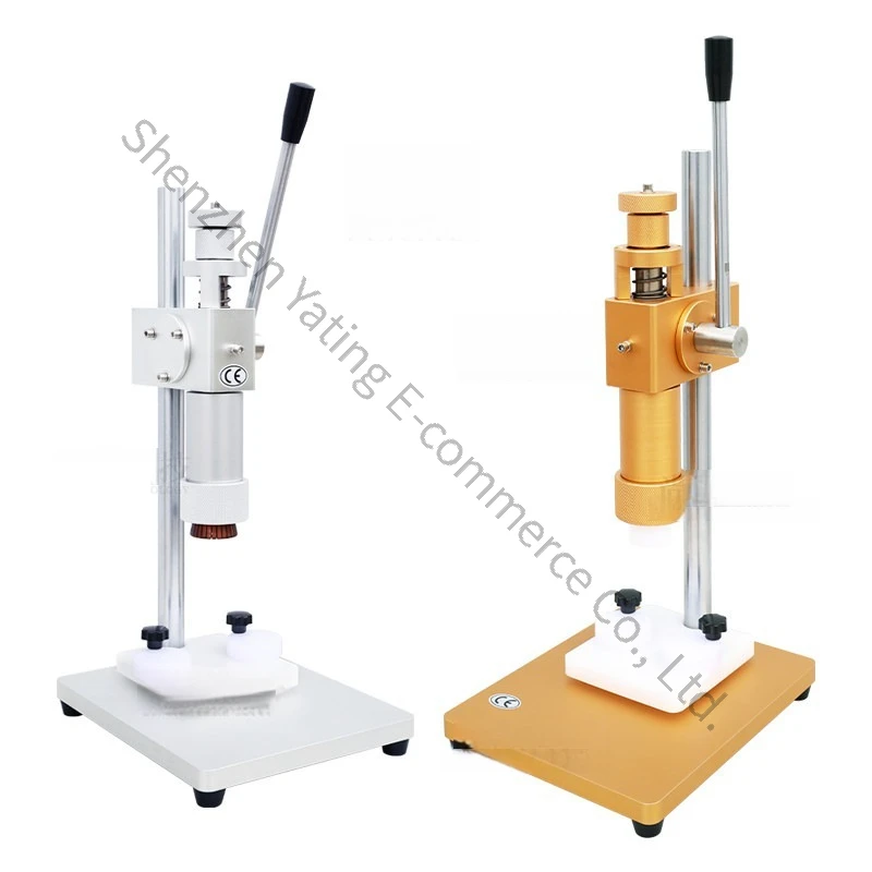 Manual Perfume Crimping Capping Machine ZS-TYG2 Small Metal Cap Middle Ring Spray Bottle Rolling Cap Sealing