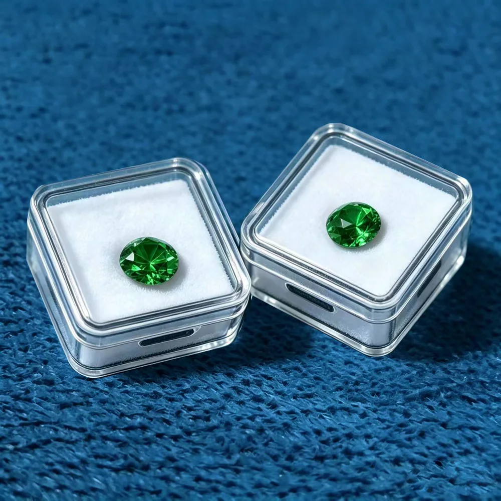 

Набор из 50 прозрачных коробок для демонстрации и хранения бриллиантов, драгоценных камней, ювелирных изделий, органайзер для камней, упаковка для камней, витрина GIA