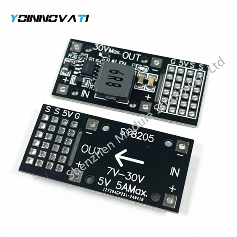 1PCS - 50pcs DC-DC MP2482 SY8205 5A DC step-down module 7V-24V to 5V steering gear drive power panel