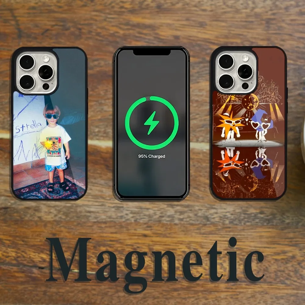 Singer M-Mora Phone Case Magsafe Magnetic For iPhone 11 12 13 14 15 Pro Max Plus Wireless Charging