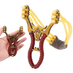 Metal Hunting Slingshot Strong Rubber Band Shooting Toy Outdoor Catapult Recommended for Novice Slingshots