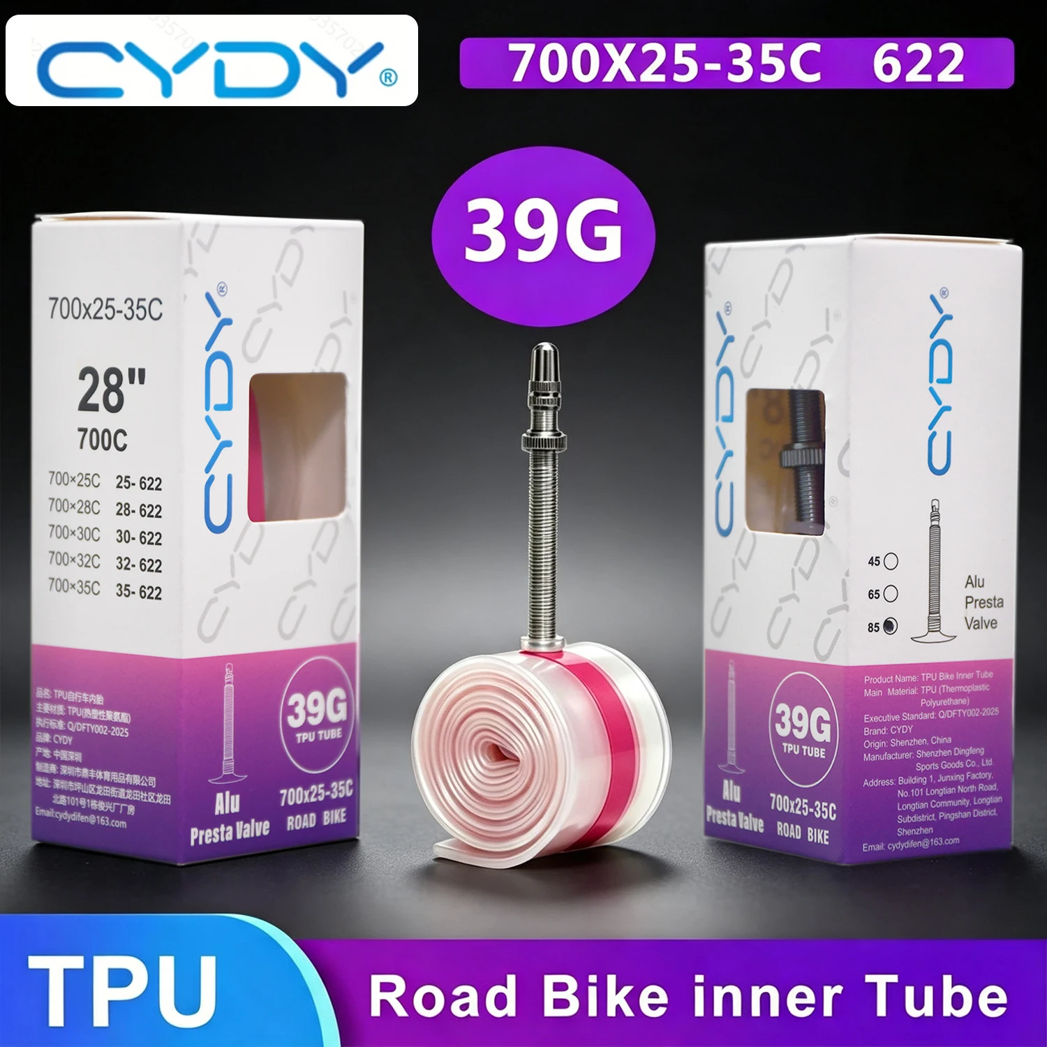 CYDY Road Bicycle TPU Inner Tu - Inner Tube 700C recension och pris