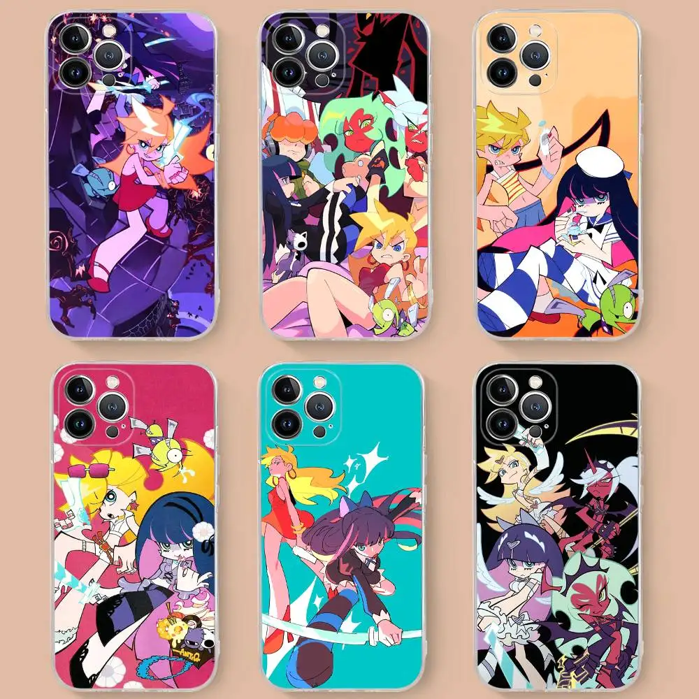 

Panty Stocking G-Garterbelt For iPhone 17 16 15 14 13 12 11 Pro max Plus Phone Case High end Silicone