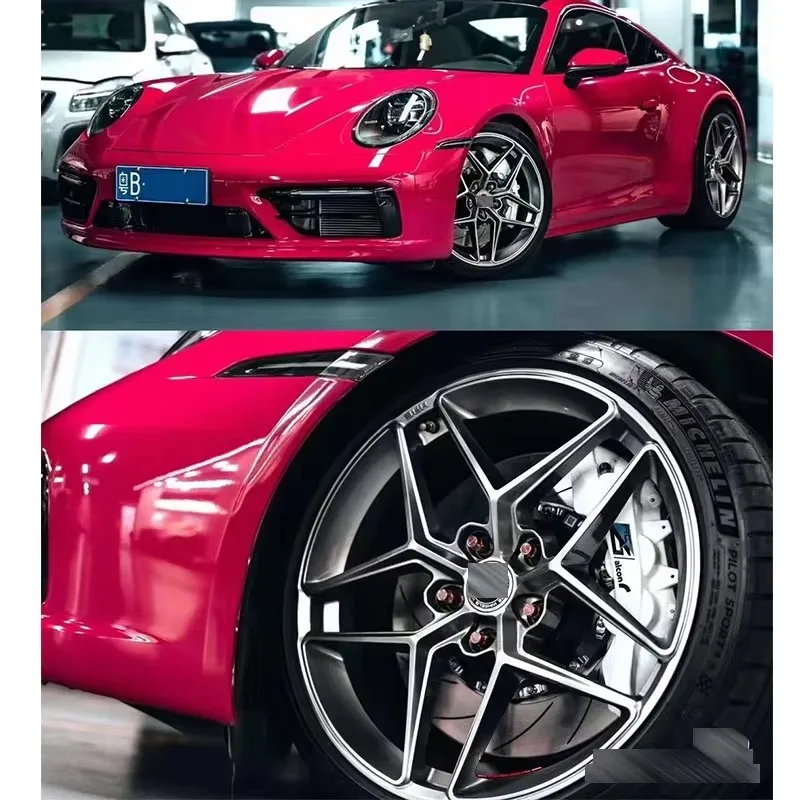 مخصص 18-22 بوصة محور عجلات السيارة مزورة مزورة سبائك الألومنيوم عجلات الحافات 2 قطعة 5 حفرة مزورة الحافات ل HRE Ff11 كاديلاك #4