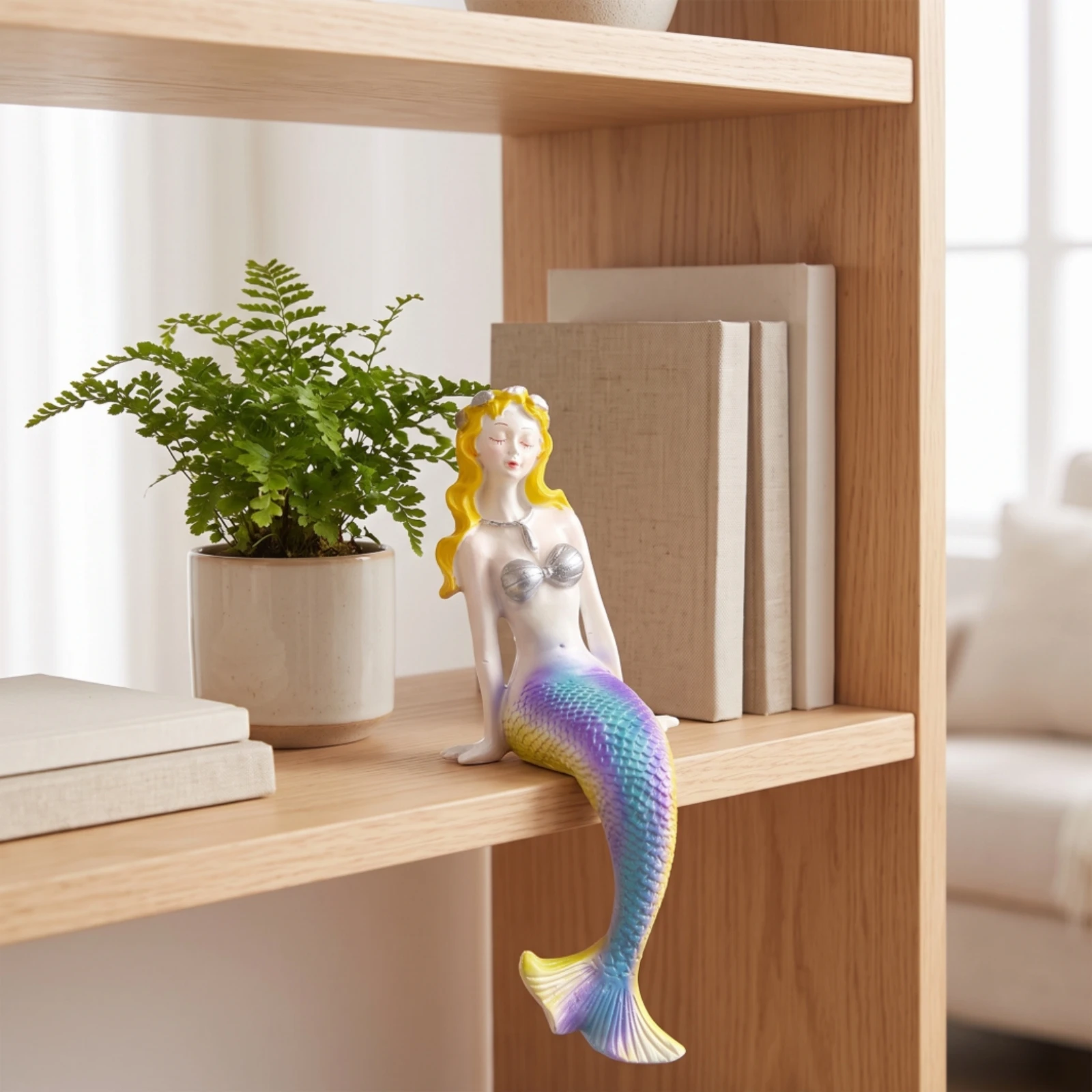 Mermaid Figurine Colorful Resi - огляд і ціна Aquarium Decor