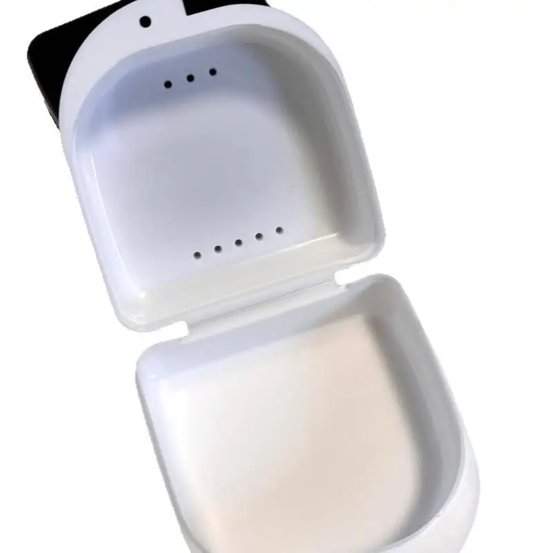 Denture Storage Box Multi Color Leak Resistant Portable Holder for Family Travel Oral Hygiene