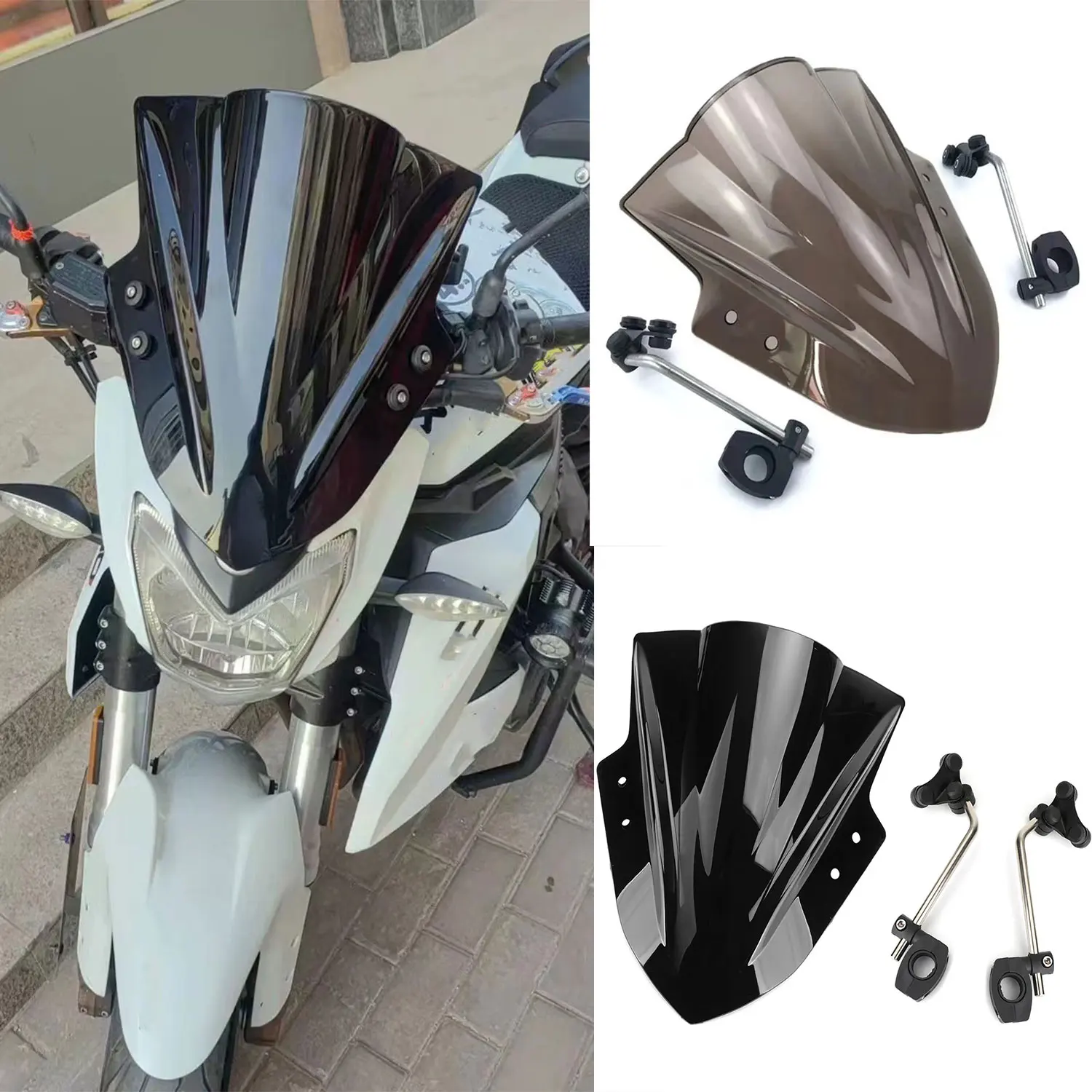 

Регулируемый кронштейн для ветрового стекла CFMOTO CF Moto 650 NK 650NK 400NK 250NK 7/8 дюйма 22 мм