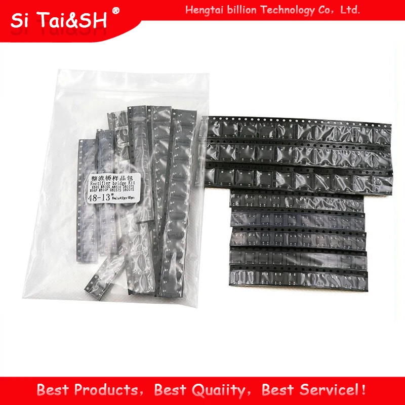 8value*10pcs=80pcs Bridge Rectifier Assorted Kit contains MB6S MB6F MB10S MB10F ABS10 DB107S DB157S DB207S