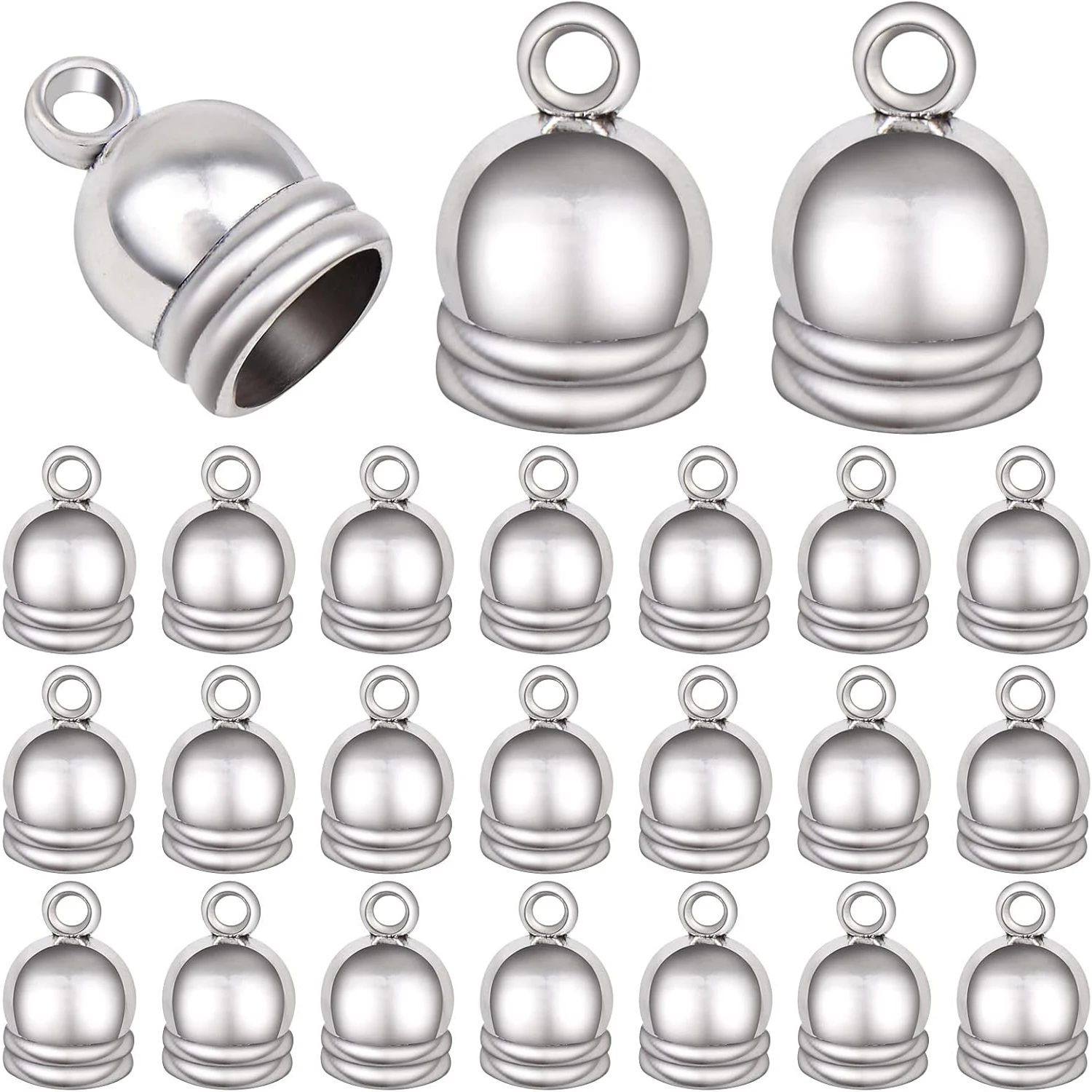 

50 шт. наконечников для шнуров, застежек-коннекторов для кисточек, фурнитура для кожаных шнуров, набор для изготовления браслетов, ожерелий и украшений своими руками