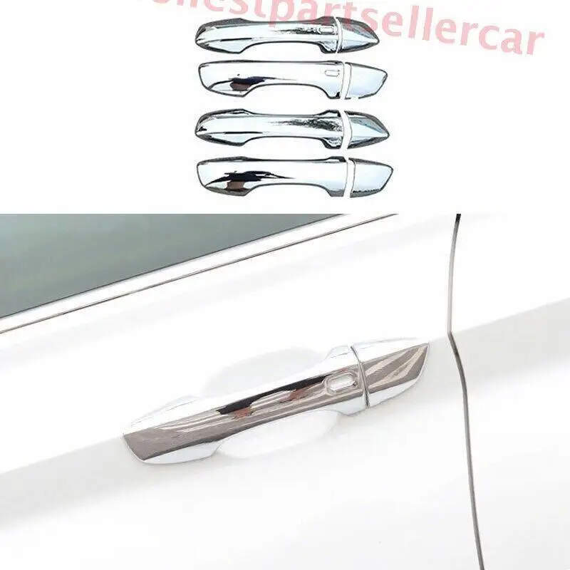 

for VW for JETTA Mk7 2019 - 2024 ABS Chrome Exterior for Smart Door Handle Trim 8 pcs -