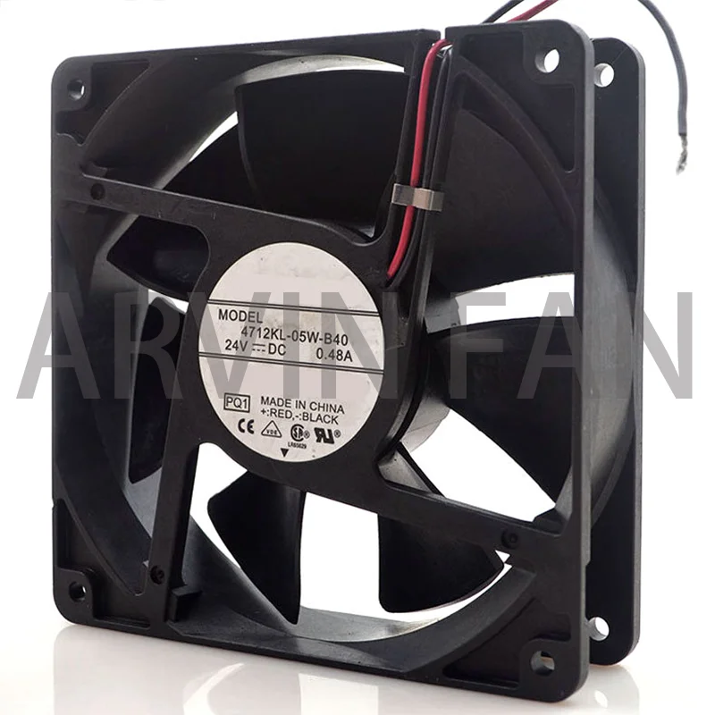 محرك الأقراص المحوري الأصلي مروحة التبريد ، 4712KL-05W-B40 PQ1 24V 0.48A ACS800