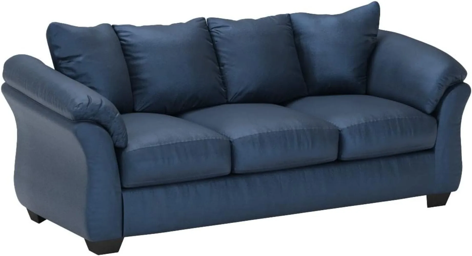 Ashley Darcy Casual Plush Sofa, Dark Blue