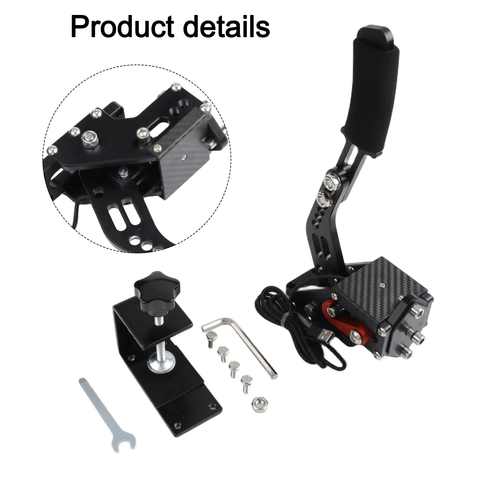 16-bit PC USB Handbrake For Racing Games For Logitech For G27 For G29 For G920 For Simulated Racing Games Brake Analog Accessory