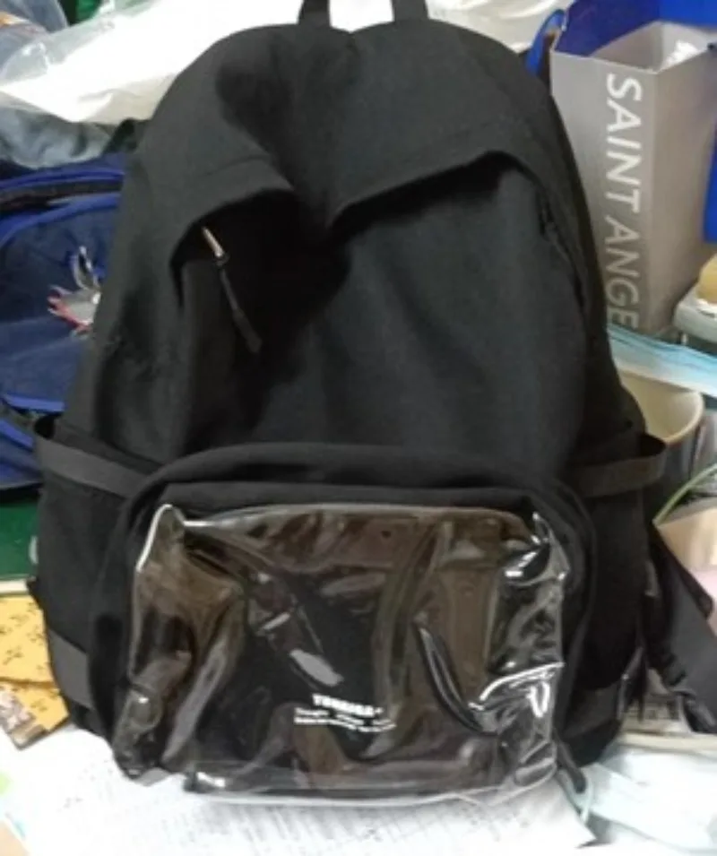 Японский прозрачный рюкзак Ita Bag, Холщовый школьный ранец в стиле преппи, вместительная однотонная Осенняя сумка