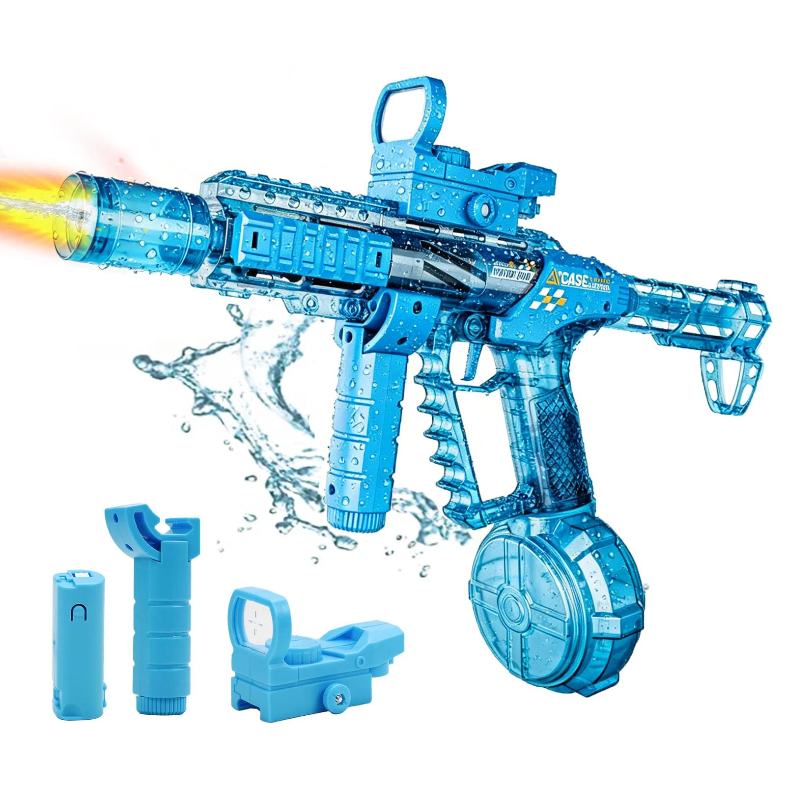 

Electric Water Gun for Kids Adults, Light Up Powerful Automatic Squirt Gun , Long Range,Summer Outdoor Beach Pool Party Toy Gift