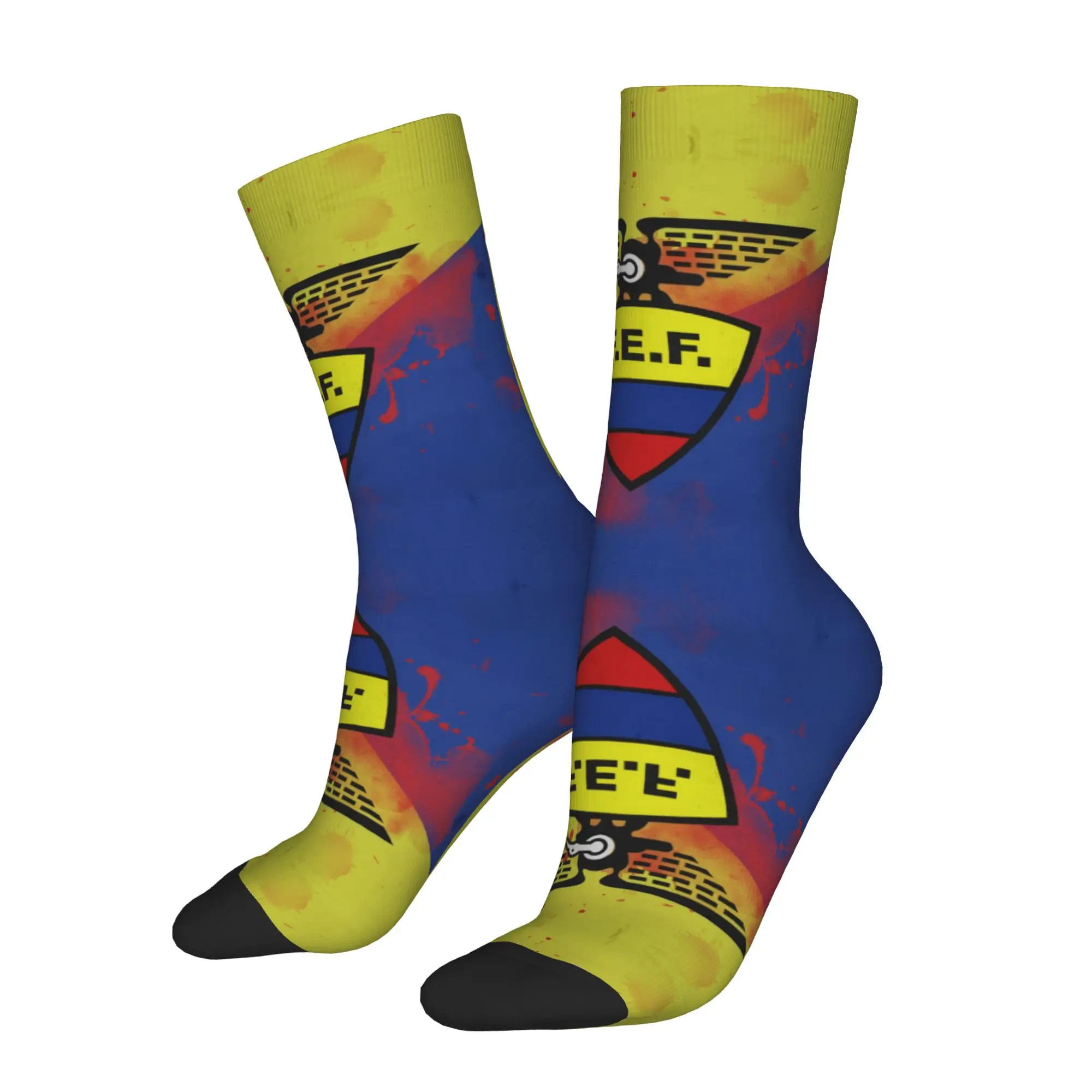 Hip Hop Vintage Ecuador Crazy Men's compression Socks Unisex  Street Style Seamless Printed Funny Sock Match Day Essentials