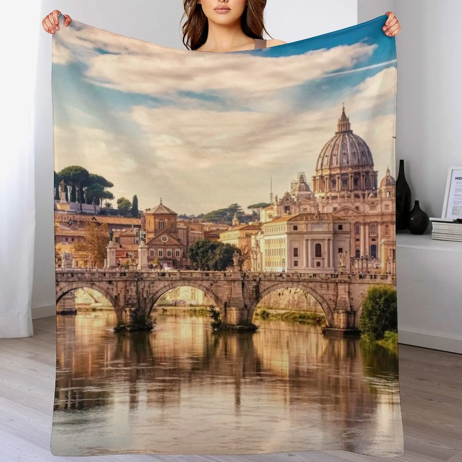 

Vatican Throw Blanket Portable Lightweight Blanket for Travel Camping