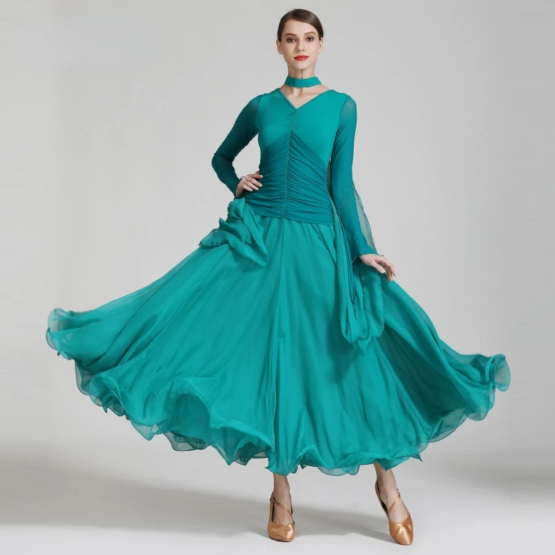 

X8001 Adult Dance Dress Ballroom Dancing Skirt Modern Dance Custome Rumba Dancing Dress Ballroom Suit