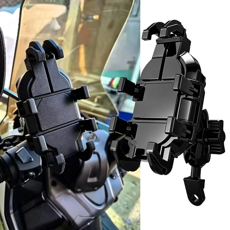 

For KYMCO XCITING 250 300 350 350i 400 S400 500 downtown 8-Claw Shockproof Motorcycle Phone Holder 360 Rotate GPS Mount Bracket