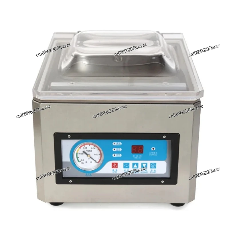 DZ260 سطح المكتب شبه التلقائي صغير غرفة واحدة الحبوب التواريخ الفاصوليا كيس فراغ ختم آلة التعبئة