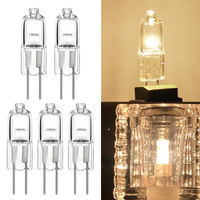 5-Piece AC 6V 12V 24V G4 Halogen Bulb 10W 20W 35W G4 Halogen JC T3 24V G4 Bi-Pin Base 10W Halogen Bulb Precision Halogen Light