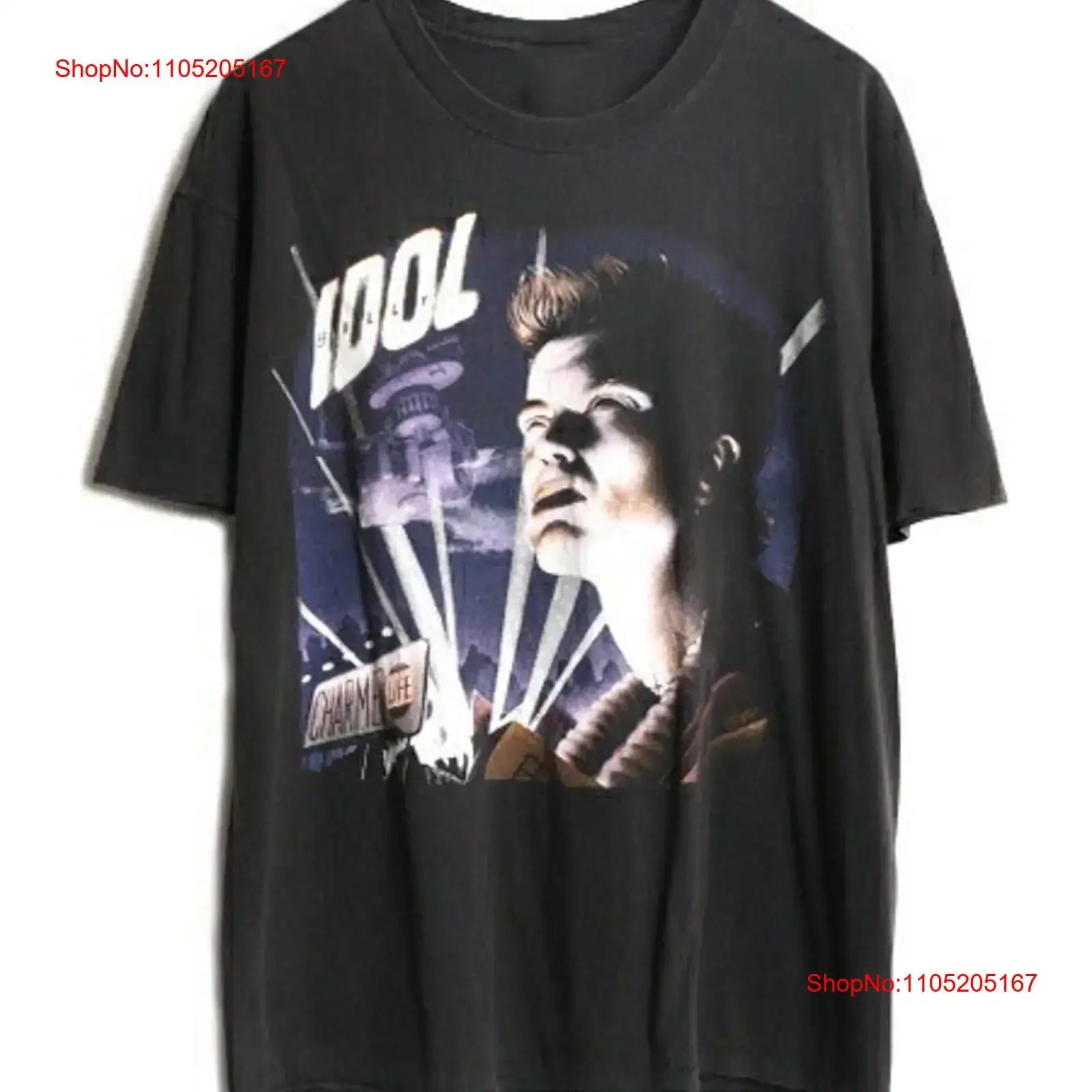 Vintage 90S Billy Idol T Shirt Men'S All size S 345XL Friends HRO60 vintage Washed designer clothes Top For Everyday Wear