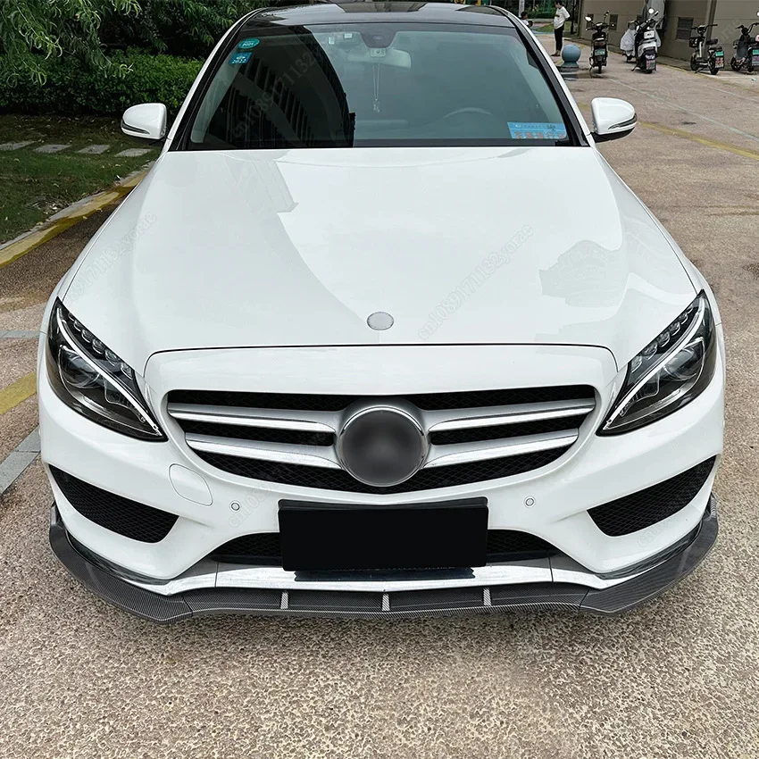 

Для Mercedes-Benz C-класса W205 C205 S205 C160 C180 C200 C260 C300 C350e C450 AMG 2015-2018: передний сплиттер-губа бампера, обвес
