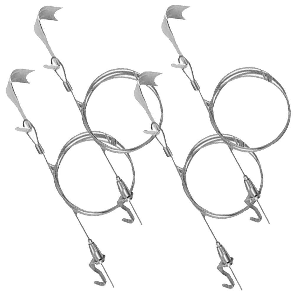 4 Sets Picture Rail Hook Cord for Hanging Pictures Craft Making Frame Clothes Rack Rope Photo Tool DIY Pendant Frames