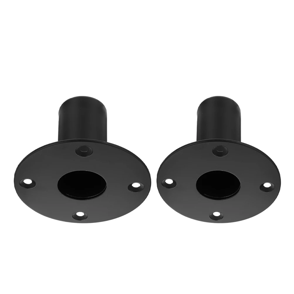 

2 Pcs Stage Box Speaker Iron Bottom Speakers Holder Brackets Loudspeaker Pedestal