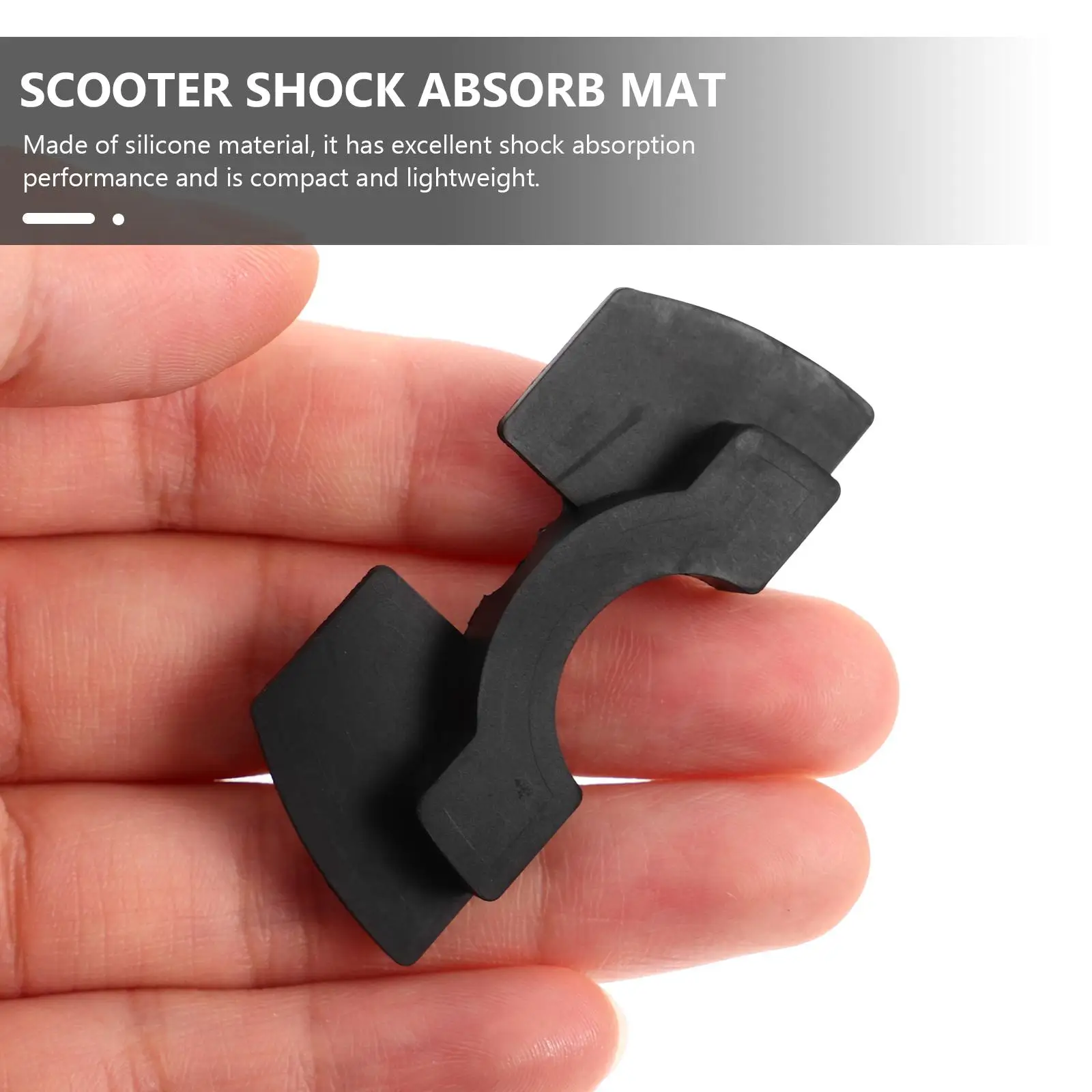 Tapis d'amortissement des vibrations en caoutchouc noir pour Scooter électrique, 06mm, pièces de rechange, Solution de stockage facile pour les déplacements