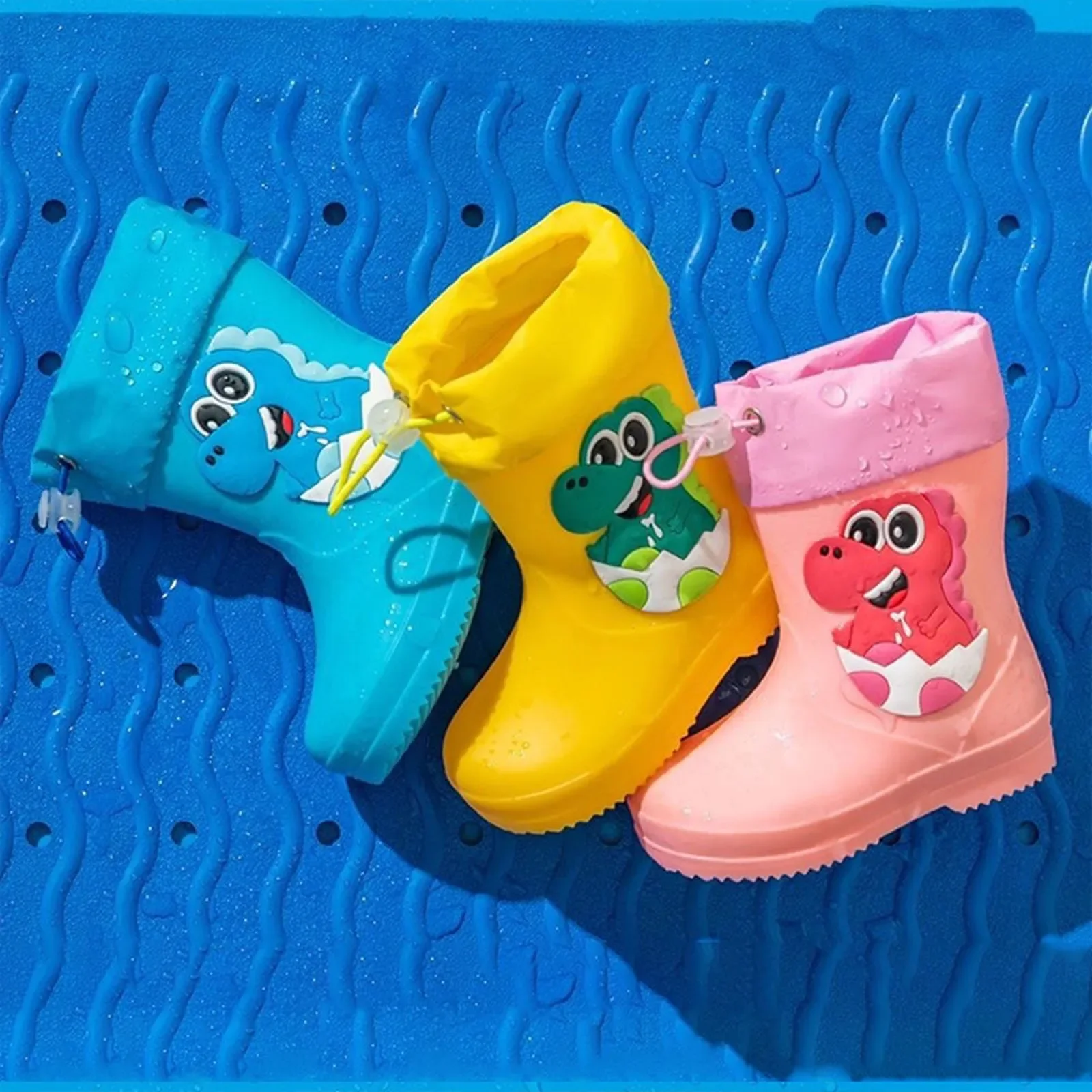 Lovely Cartoon Baby Boys Girls Water Shoes Rain Boots Kids Waterproof High Quality Lightweight Non-slip Children Rainboots New