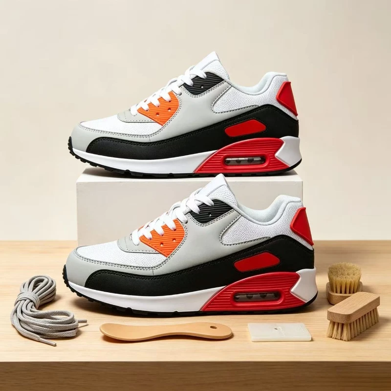 Chaussures de sport de basket-ball décontractées pour tous les jours, semelle extérieure en caoutchouc haute résistance, respirantes, confortables, amortissantes, pour l'entraînement et les matchs en
