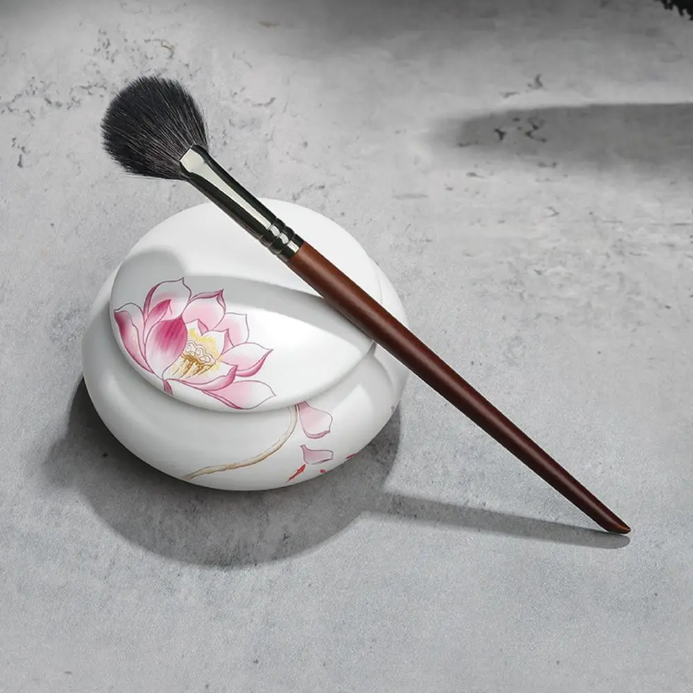 Ferramenta de maquiagem profissional rosto bronzer parcial v rosto pincel de maquiagem cosmética blush pincel iluminador escova de pó solto