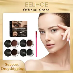 EELHOE Eyebrow Cream Waterproof Long Lasting Dyeing Natural Eye Makeup and Multi-function Eyebrow Brush Tools Eyebrow Wild Cream