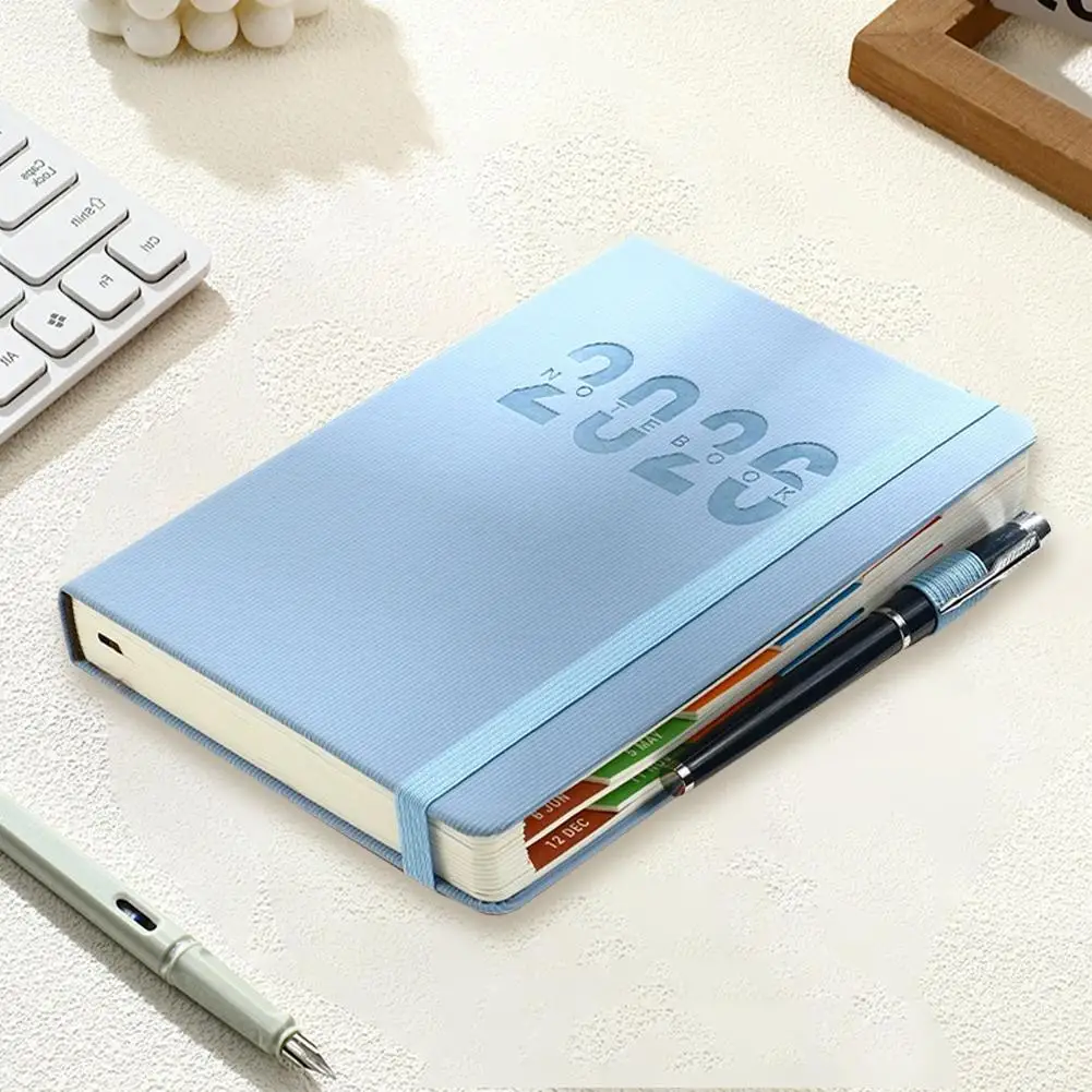 2026 Planner Notebook Daily Weekly Monthly Calendar Supplies Office Stationery Stationery Minimalist Notebook Strip Shape Z5R2