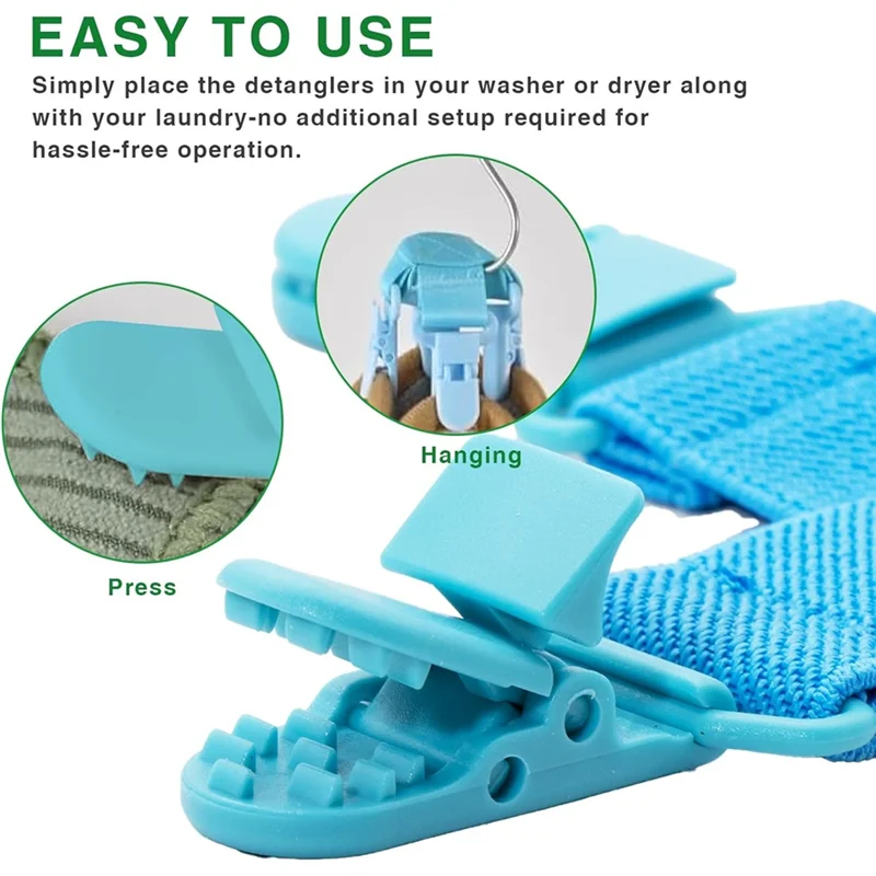 عبوتان من ملاءات السرير لفك تشابك السرير تقلل من تشابك الغسيل، وتضمن نعومة ملاءات السرير/أغطية اللحاف/البطانيات #3