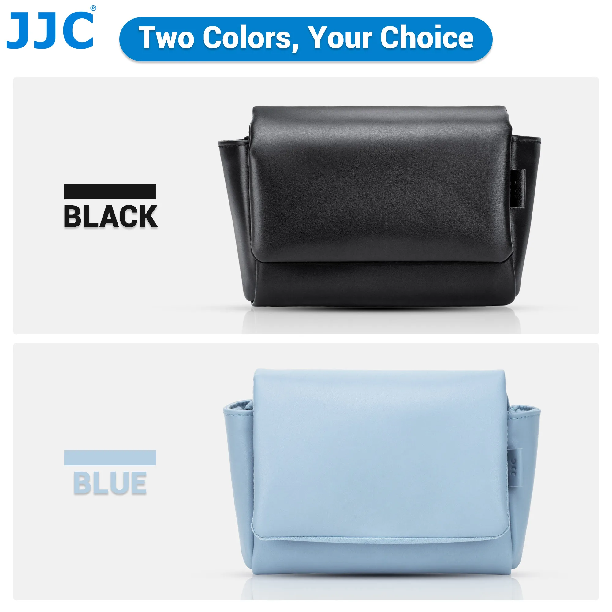 JJC Camera Bag for Canon PowerShot V1 Fujiflm X100VI X100V XE5 X E5 X-E5 with XF 23mm F2.8 R WR Lens Storage Bag Case Pouch