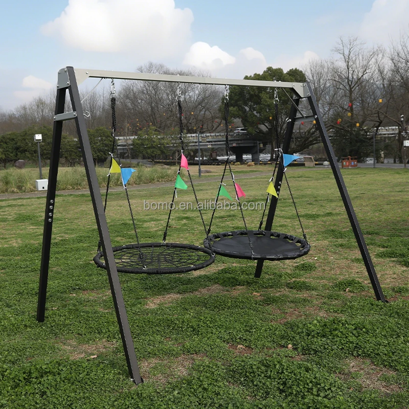

Новейшие прочные металлические качели для детей и взрослых, треугольная устойчивая конструкция, для использования на заднем дворе, в саду и парке