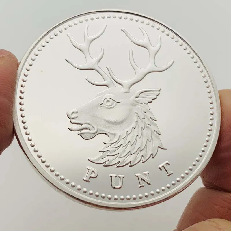 UK Northern Ireland Buck Silver Commemorative Medal Collection Coin Creative Play Craft Metal Coin Commemorative Coins COPY