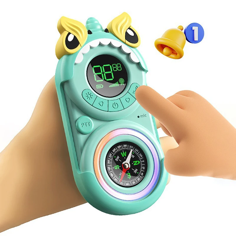 Walkie-talkie para niños, Radio recargable para exteriores, conexión inalámbrica, intercomunicador de interacción entre padres e hijos, juguete para regalo, 1 par