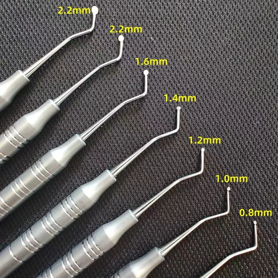 Tooth scraper Dental Gum Curettes, Small Scoops, Curettage Spoons — Imported Instruments for Oral Implantology