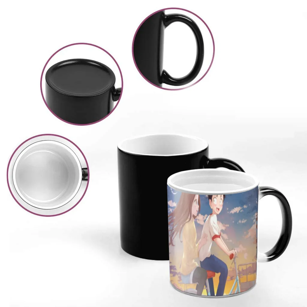 Anime Teasing Master Takagi-san Changing Color Mug Friends Birthday Gift