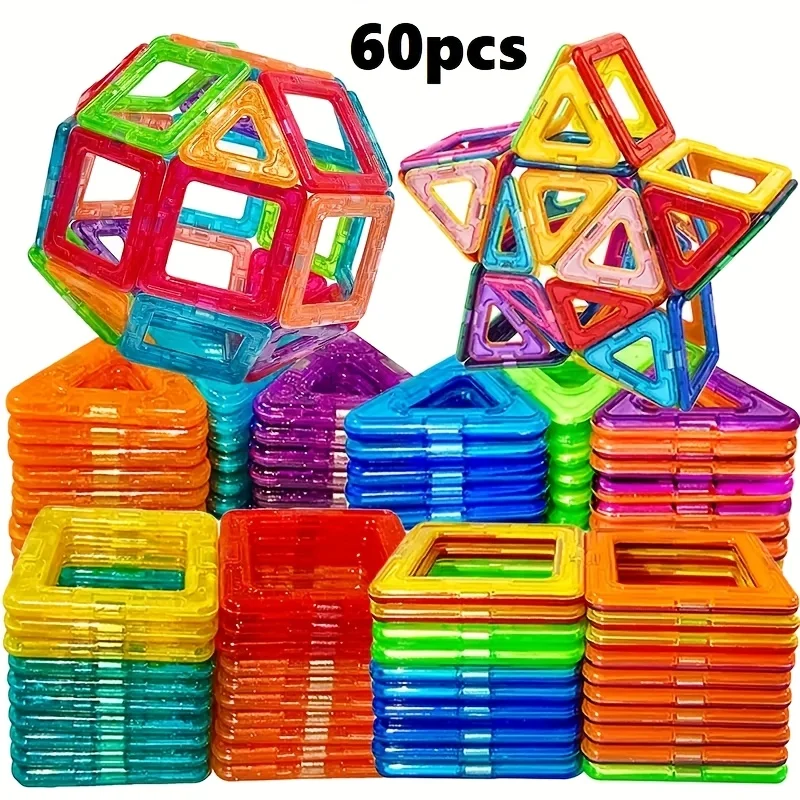 Magnetyczne klocki konstrukcyjne DIY, duży zestaw zabawek edukacyjnych STEM, magnetyczne zabawki edukacyjne do nauki i na prezenty urodzinowe