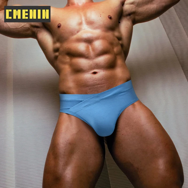 

CMENIN 1Pcs Modal Low Waist Men Underwear Briefs Breathable Mens Underpants Sexy Gays Bikini Man Briefs Sissy Man Panties Briefs